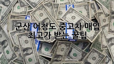 군산 어청도 중고차 매입, ✨최고가 받는 꿀팁✨